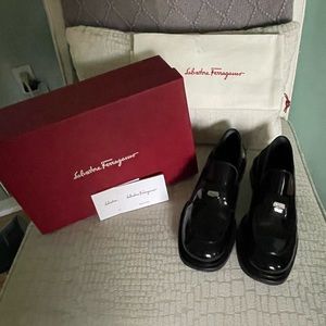 Salvatore Ferragamo Nyx patent leather loafers